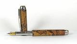 Queens Fountain Pen in Cross Cut Spalted Beech