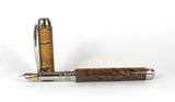 Queens Fountain Pen in Cross Cut Spalted Beech
