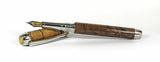Queens Fountain Pen in Cross Cut Spalted Beech