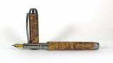 Queens Fountain Pen in Spalted Big Leaf Maple