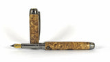 Queens Fountain Pen in Spalted Big Leaf Maple