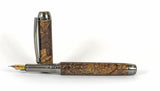 Queens Fountain Pen in Spalted Big Leaf Maple