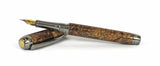 Queens Fountain Pen in Spalted Big Leaf Maple