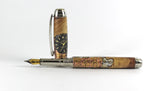 Queens Fountain pen in Full Steampunk with Rolex dial & Watch Parts