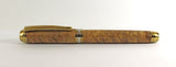 Queens Fountain Pen in Blonde Amboyna Burl