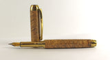 Queens Fountain Pen in Blonde Amboyna Burl