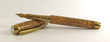 Queens Fountain Pen in Blonde Amboyna Burl