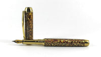 Queens Fountain pen in Conway Stewart Brown Tiffany Casein