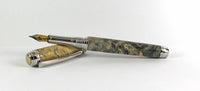 Queens Fountain Pen in Buckeye Burl