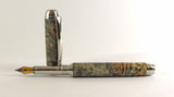 Queens Fountain Pen in Buckeye Burl