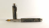 Queens Fountain Pen in Buckeye Burl
