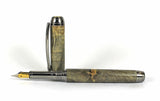 Queens Fountain Pen in Buckeye Burl