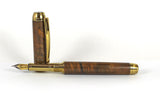 Queens Fountain Pen in Cheeswood Burl