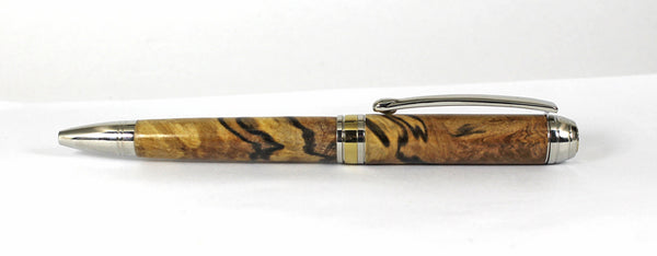 A Queens Ballpoint in Spalted Cherry