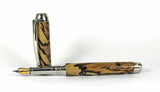 Queens Fountain Pen in Cross Cut Spalted Cherry