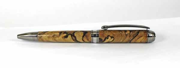 A Queens Ballpoint in Spalted Cherry