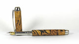 Queens Fountain Pen in Cross Cut Spalted Cherry
