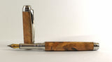 Queens Fountain Pen in Cherry Crotch