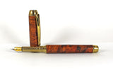Queens Fountain Pen in Amboyna Burl