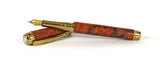 Queens Fountain Pen in Amboyna Burl
