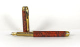 Queens Fountain Pen in Amboyna Burl