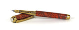 Queens Fountain Pen in Amboyna Burl