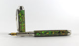 Queens Fountain pen in Green Paua Abalone