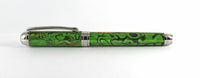 Queens Fountain pen in Lime Green Paua Abalone