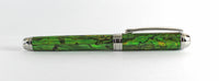 Queens Fountain pen in Lime Green Paua Abalone