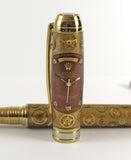 Queens Fountain Watchpart pen with Vintage Rolex dial