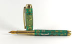 Queens Fountain Watchpart pen with Vintage Rolex dial