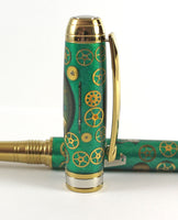 Queens Fountain Watchpart pen with Vintage Rolex dial