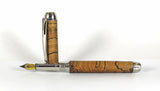Queens Fountain Pen in Cross Cut Spalted Beech