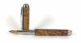 Queens Fountain Pen in Cross Cut Spalted Beech