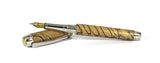 Queens Fountain Pen in Cross Cut Spalted Beech