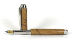 Queens Fountain Pen in Cross Cut Spalted Beech