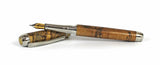 Queens Fountain Pen in Cross Cut Spalted Beech