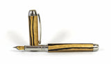 Queens Fountain Pen in Cross Cut Spalted Cherry