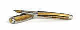 Queens Fountain Pen in Cross Cut Spalted Cherry