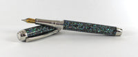 Queens Fountain pen in Starflake Paua Abalone