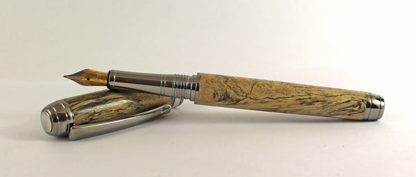 Queens Fountain Pen in Spalted Tamarind