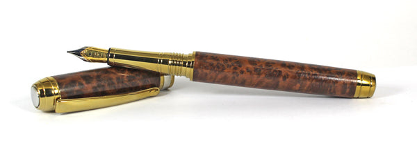 Queens Fountain Pen in Thuya Burl