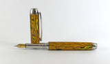 Queens Fountain pen in Yellow Gold Paua Abalone