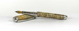 Queens Fountain Pen in Buckeye Burl