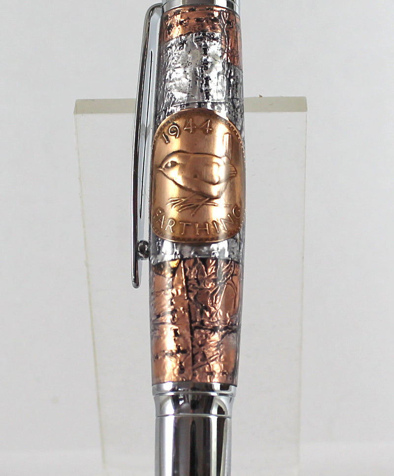 Selwyn Ballpoint with 1944 Farthing & Armour Plating – Gilbert House Pens