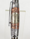 Selwyn Ballpoint with 1947 Sixpence & Armour Plating