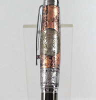 Selwyn Ballpoint with 1951 Sixpence & Armour Plating