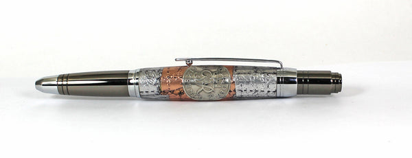 Selwyn Ballpoint with 1951 Sixpence & Armour Plating