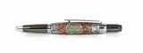 Selwyn Ballpoint with 1961 Sixpence & Armour Plating