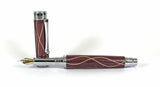 Trinity Mk 2 Fountain Pen in Purple Heart Serpentine